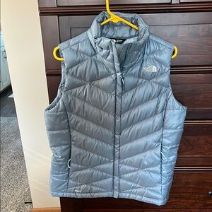 The North Face Blue Puffer Vest 550